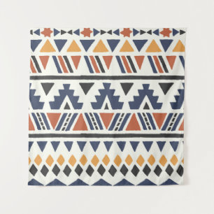 Aztec Ethnic: Handgezeichnet nahtlos Wandteppich