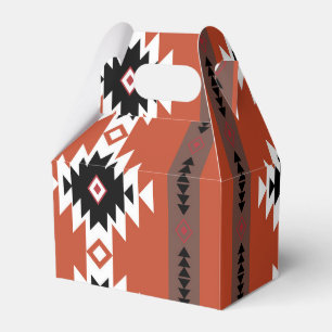 Aztec farbiges geometrisches Muster Geschenkschachtel