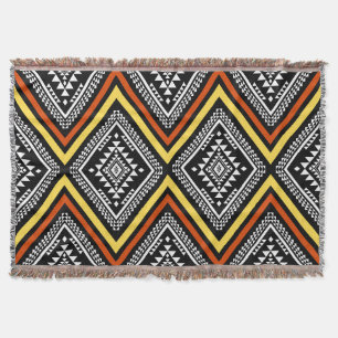 Aztec Geometric Boho Throw Blanket Decke