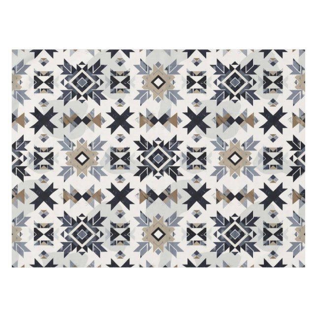 Aztec Geometric Muster Tischdecke (Vorderseite (Horizontal))
