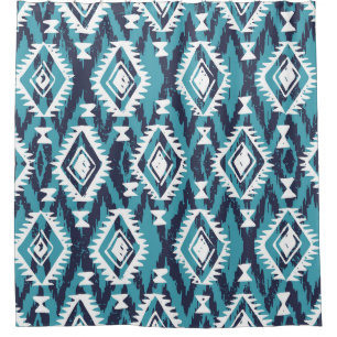 Aztec Geometric Tribal Navajo Print Duschvorhang