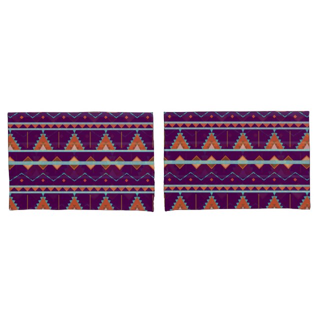 Aztec Geometric Tribe Gemustert Kissenbezug (Vorderseite-Set)