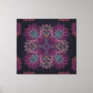 Aztec geometrische, Vintage nahtlose Muster. Leinwanddruck