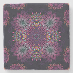 Aztec geometrische, Vintage nahtlose Muster. Steinuntersetzer