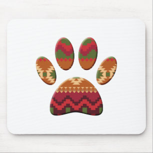 Aztec geometrisches Muster Art Dog Print Mousepad