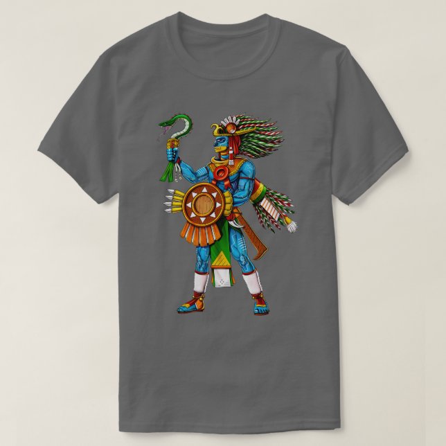 Aztec God Huitzilopochtli T-Shirt (Design vorne)