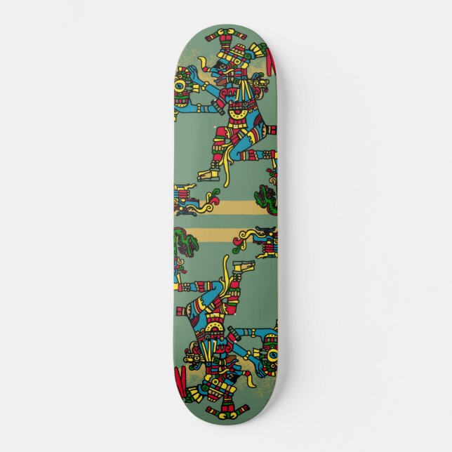 Aztec God Skateboard (Vorderseite)