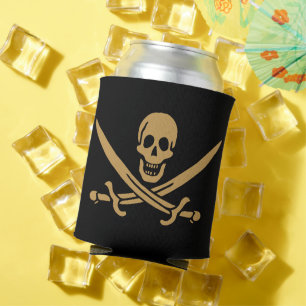 Aztec Gold Skull & Cutlass Pirat Calico Jack Dosenkühler