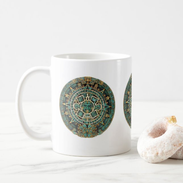 Aztec Grün Tasse (Mit Donut)