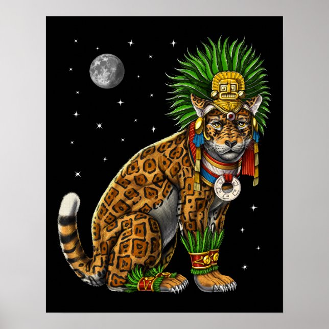 Aztec Jaguar God Poster (Vorne)