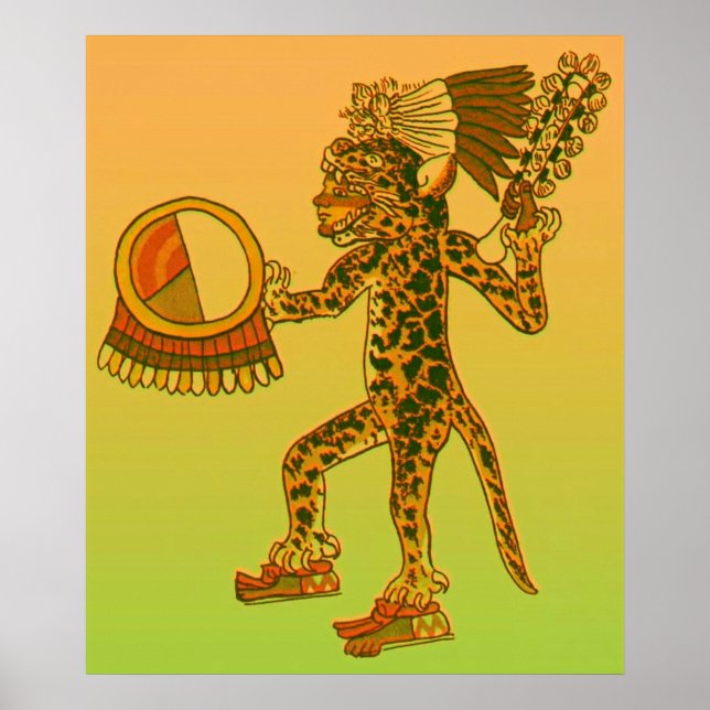 Aztec Jaguar Warrior Poster (Vorne)