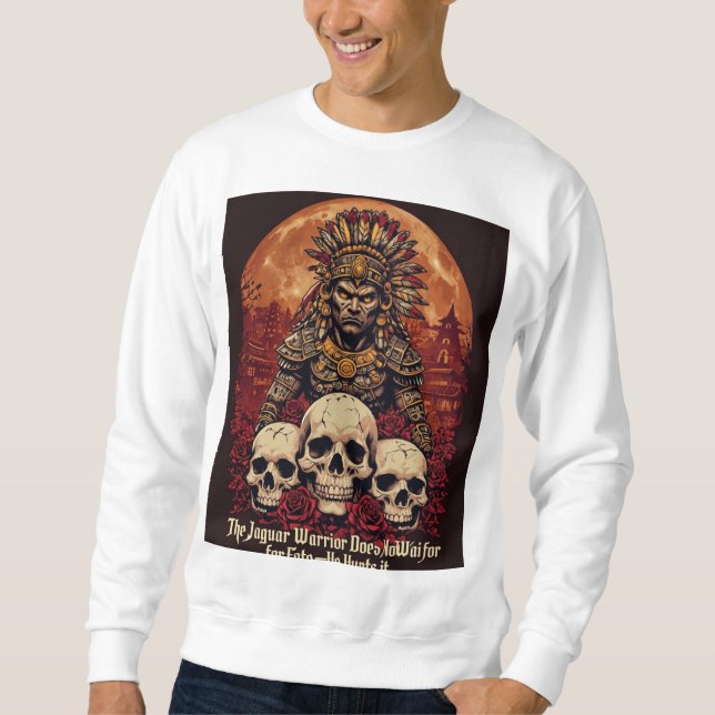 Aztec Jaguar Warrior Sweatshirt (Vorderseite)