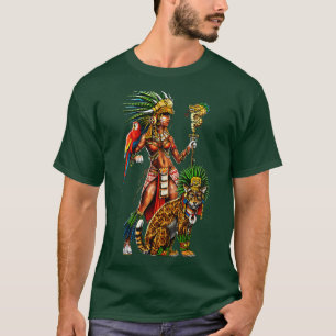 Aztec Jaguar Warrior Woman T-Shirt