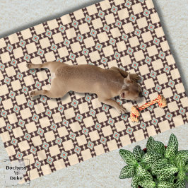 Aztec-Kreuz-Muster Boho Südwest-Design Haustier  Fleecedecke