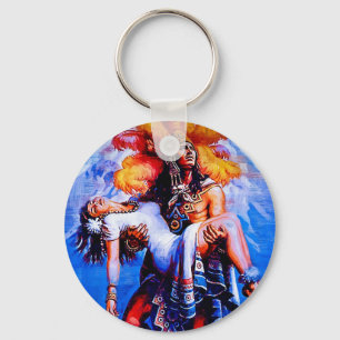 Aztec Legend Iztaccihuatl Popocatepetl Schlüsselanhänger