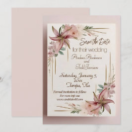 Aztec Lilly Hochzeit Save The Date