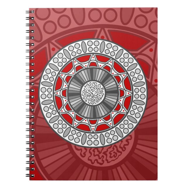Aztec Meets Alien Notebook Notizblock (Vorderseite)