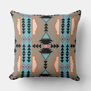 Aztec Mexican Geometric Pattern Kissen