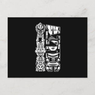Aztec Mexican Native Culture Maya Inca Native Gift Postkarte