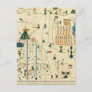 Aztec Mexico Valley 2 Postkarte