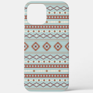 Aztec Mixed Motif Muster Rusts Cream Blue Case-Mate iPhone Hülle