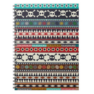 Aztec-Motiv, nahtloses Musterdesign Notizblock