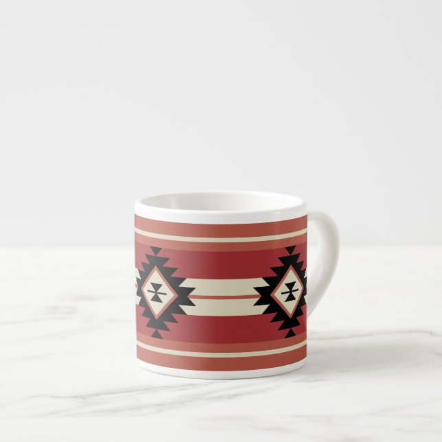 Aztec-Muster Espressotasse (Vorderseite Rechts)