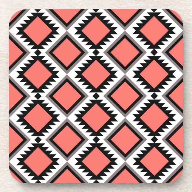 Aztec-Muster Getränkeuntersetzer (Vorderseite)