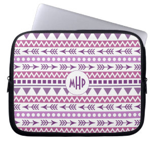 Aztec-Muster-Laptop-Hüllen mit individuellem Monog Laptopschutzhülle