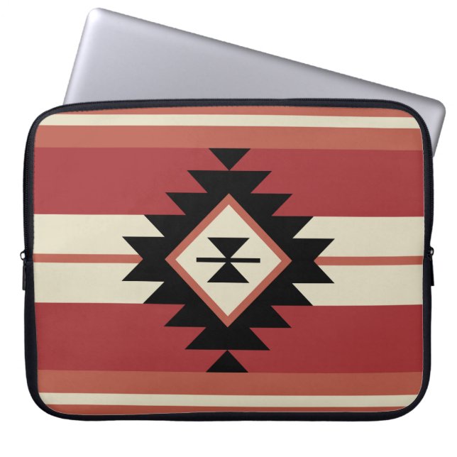Aztec-Muster Laptopschutzhülle (Vorderseite)