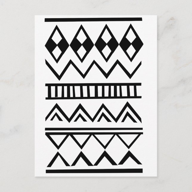 Aztec-Muster Postkarte (Vorderseite)