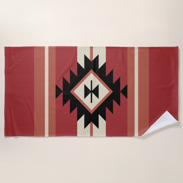 Aztec-Muster Strandtuch (Vorderseite)