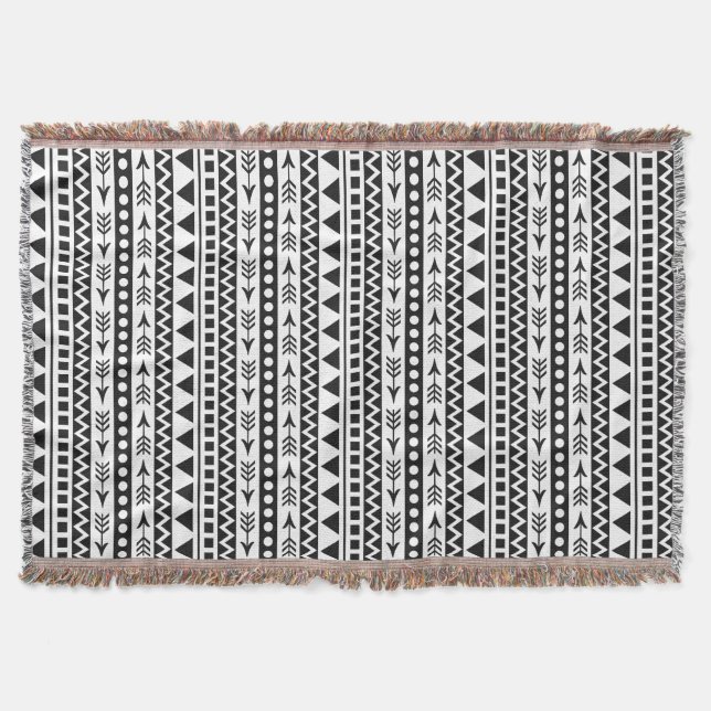 Aztec-Muster-Wurfdecke Decke (Vorderseite)
