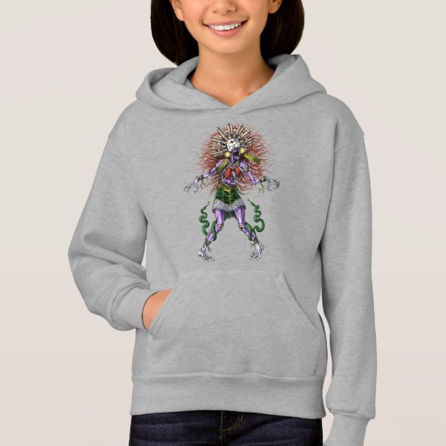 Aztec Mythology Deity Tzitzimitl Hoodie (Vorderseite)