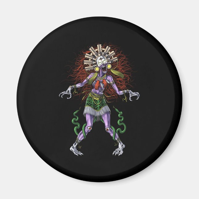 Aztec Mythology Deity Tzitzimitl Magnet (Vorne)