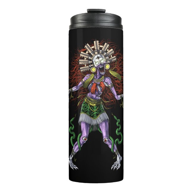 Aztec Mythology Deity Tzitzimitl Thermosbecher (Vorderseite)