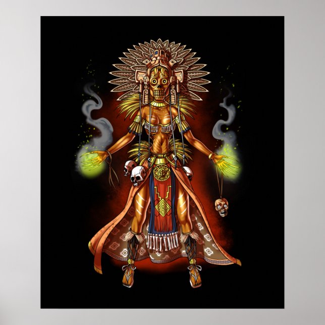 Aztec Mythology God Managua Poster (Vorne)