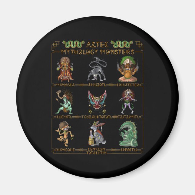 Aztec Mythology Monsters Magnet (Vorne)