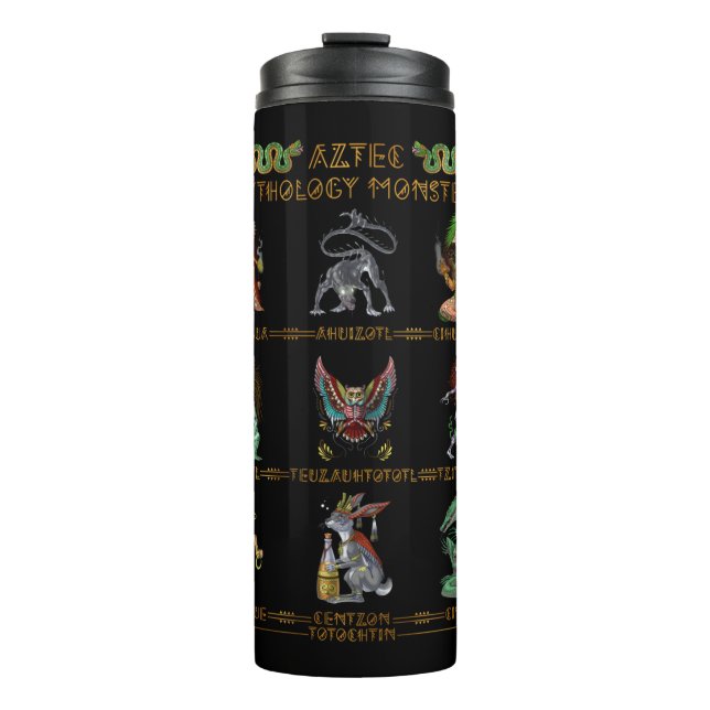 Aztec Mythology Monsters Thermosbecher (Vorderseite)