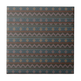 Aztec Native American Geometric Design Tiles Fliese