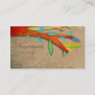 Aztec Nature Muster Tree Business Card Visitenkarte