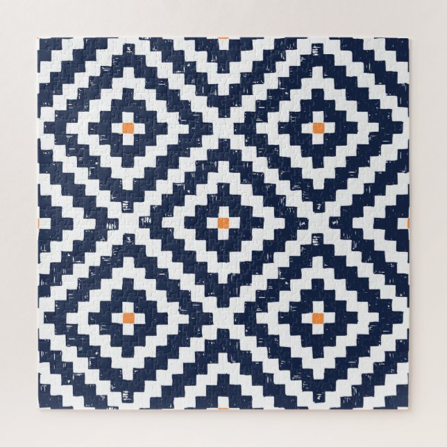 Aztec Navajo Ethnic Seamless Pattern Puzzle (Vertikal)