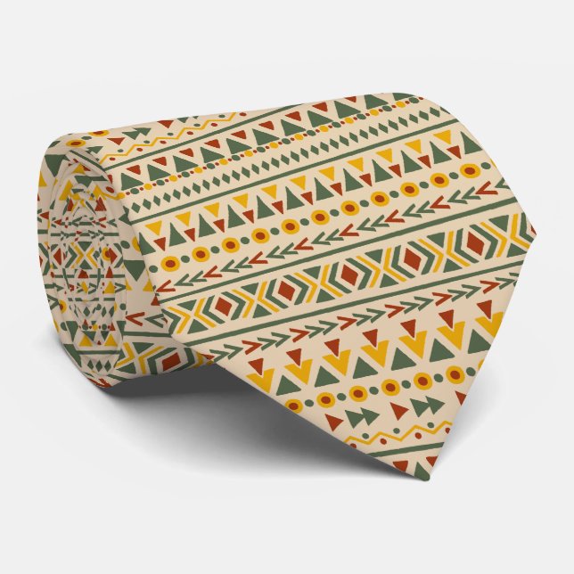 Aztec-Navajo-Muster Krawatte (Gerollt)