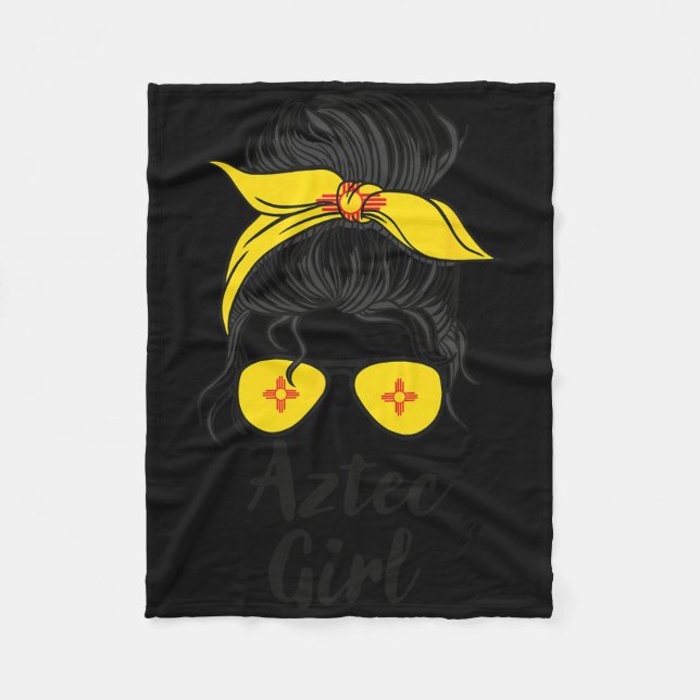 Aztec New Mexico Women Girl  Fleecedecke (Vorderseite)