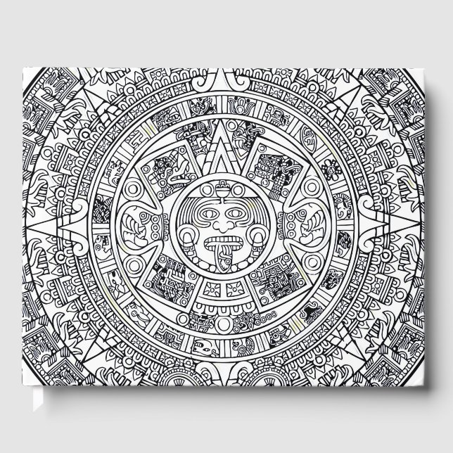 AZTEC ODER MEXIKA mexican Gästebuch (Vorderseite)