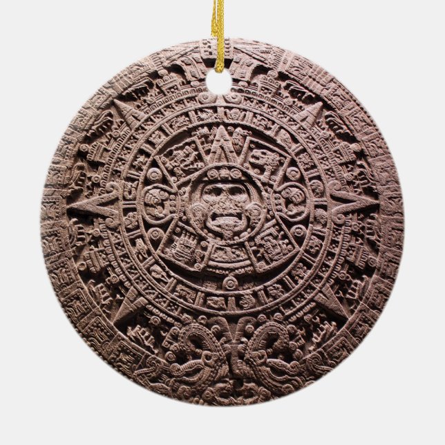 AZTEC ODER MEXIKA mexican, Keramik Ornament (Hinten)