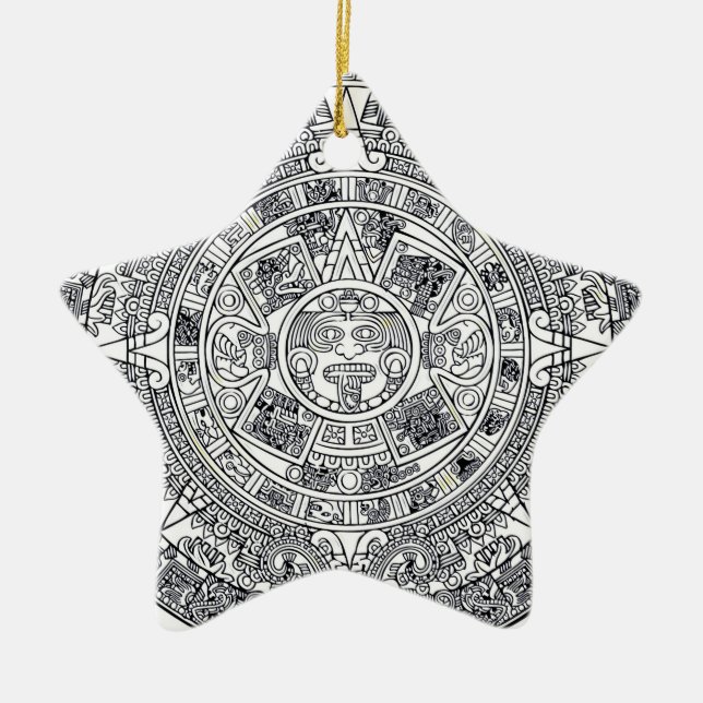 AZTEC ODER MEXIKA mexican Keramik Ornament (Vorne)