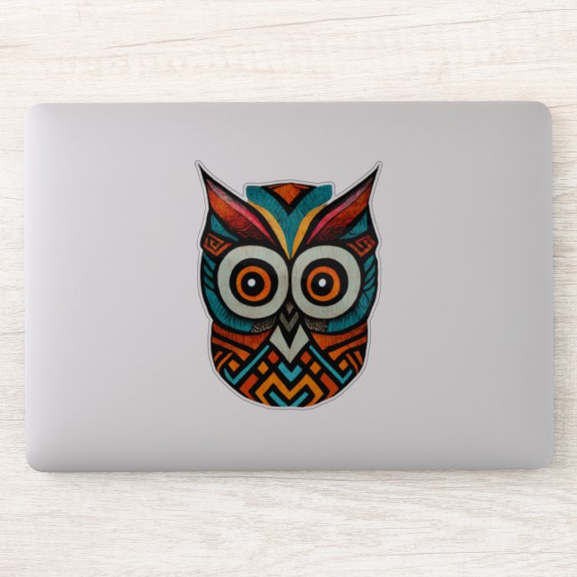 Aztec Owl Aufkleber (Computer)