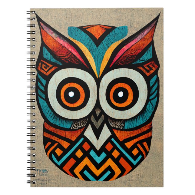 Aztec Owl Notizblock (Vorderseite)