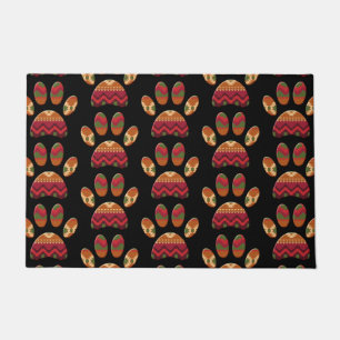 Aztec Pattern Dog Paw Fußmatte